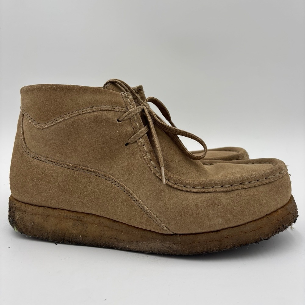 GBX Tan Suede Chukka Boots Men's Size 8M Moccasin Lace‎ Up Shoes